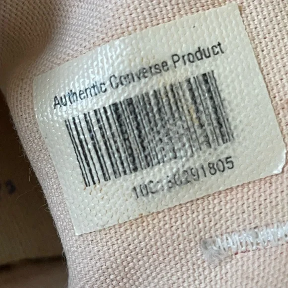 Converse Orange and White Sneakers - Picture 3 of 4